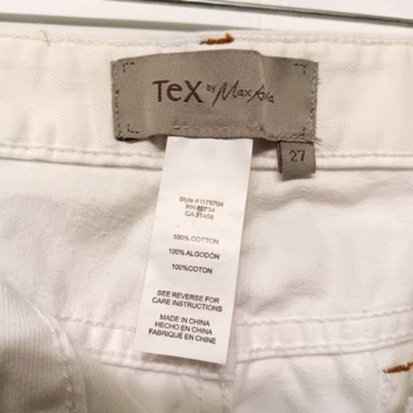 White Western Boot Cut Mid Rise Tag 27 Measure 30 Embroidered Pocket Rodeo Queen - Picture 4 of 12